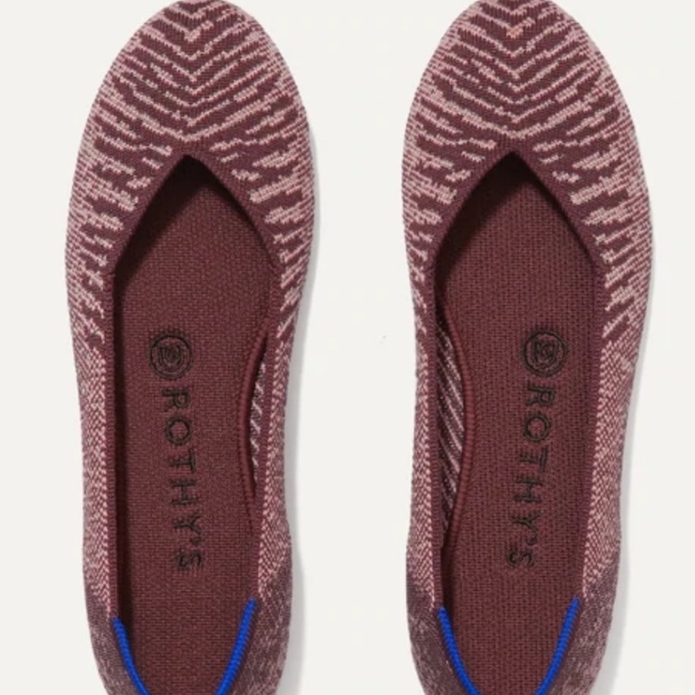 Rothy’s Desert Metallic Round Toe Flats Limited Edition, size 8.5